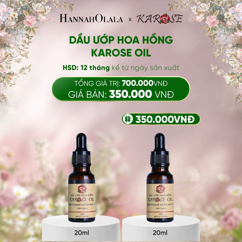  DEAL 5: DẦU ƯỚP HOA HỒNG KAROSE OIL 20ML 
