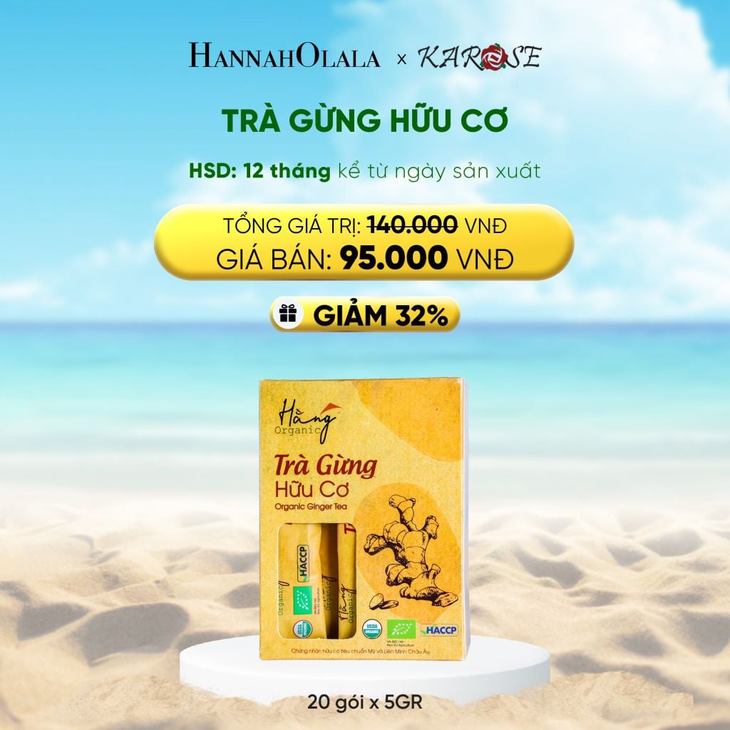  DEAL 1: TRÀ GỪNG HỮU CƠ 100GR (20 GÓI X 5GR) 