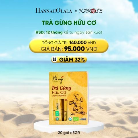  DEAL 1: TRÀ GỪNG HỮU CƠ 100GR (20 GÓI X 5GR) 