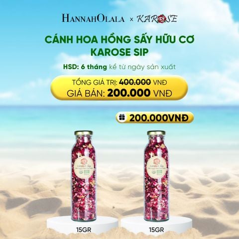  DEAL 2: CÁNH HOA HỒNG SẤY HỮU CƠ KAROSE SIP 15GR 