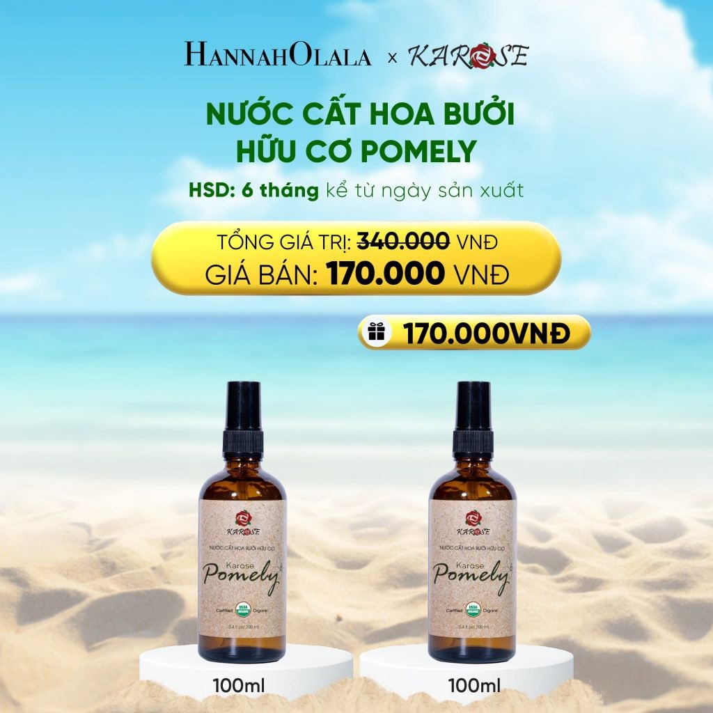  DEAL 11: NƯỚC CẤT HOA BƯỞI HỮU CƠ POMELY 100ML 