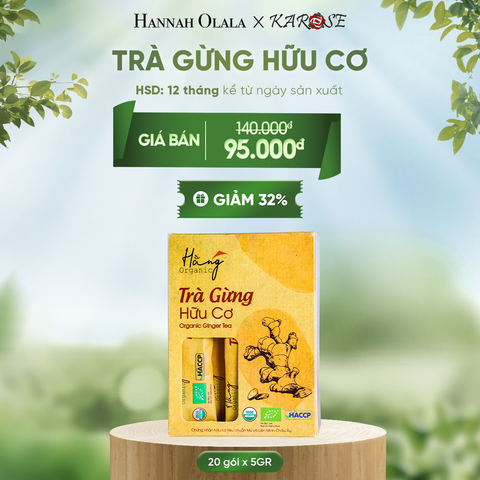  E21_DEAL 1: TRÀ GỪNG HỮU CƠ 100GR (20 GÓI x 5GR) 