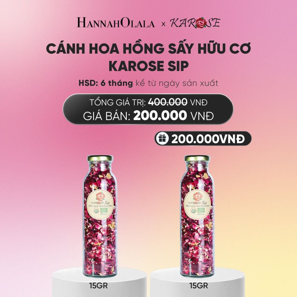  CÁNH HOA HỒNG SẤY HỮU CƠ KAROSE SIP 15GR - DEAL 2_A1362 