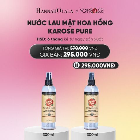  NƯỚC LAU MẶT HOA HỒNG KAROSE PURE 300ML - DEAL 4_A1369 