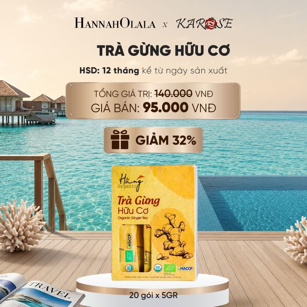  TRÀ GỪNG HỮU CƠ 100GR (20 GÓI X 5GR) - DEAL 1_ D82 
