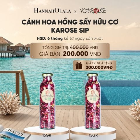  CÁNH HOA HỒNG SẤY HỮU CƠ KAROSE SIP 15GR - DEAL 2_ D72 