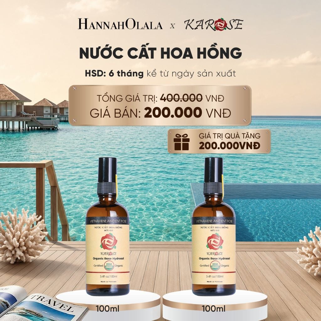  NƯỚC CẤT HOA HỒNG 100ML - DEAL 10_ D179 