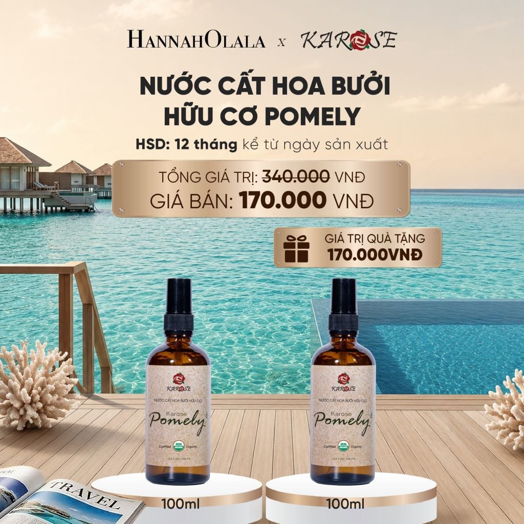  NƯỚC CẤT HOA BƯỞI HỮU CƠ POMELY 100ML - DEAL 11_ D74 