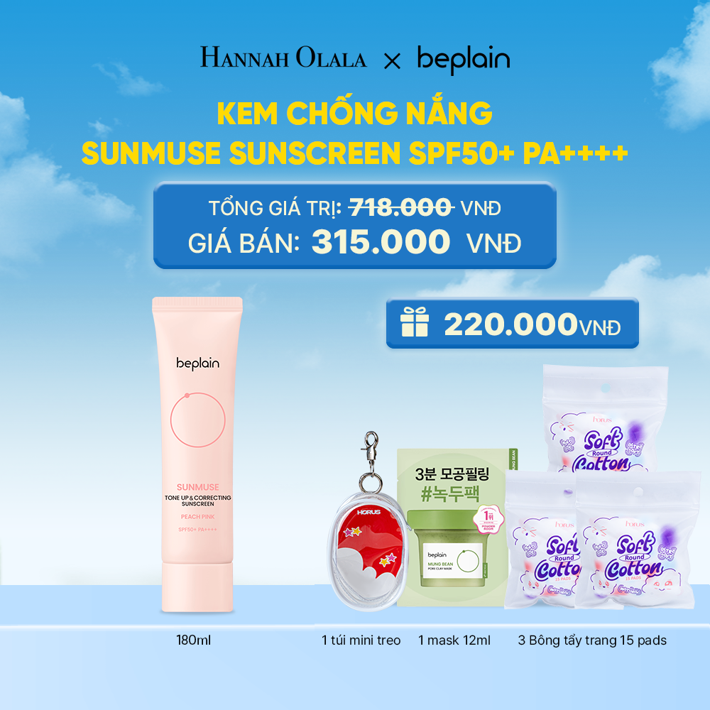  KEM CHỐNG NẮNG BEPLAIN SUNMUSE SUNSCREEN SPF50+ PA++++ 50ML PHÂN LOẠI BẤT KÌ_K155 