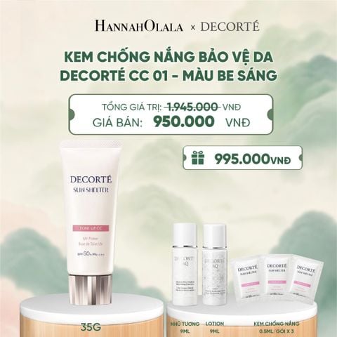  KEM CHỐNG NẮNG HIỆU CHỈNH TONE DA DECORTÉ SUN SHELTER - A487 