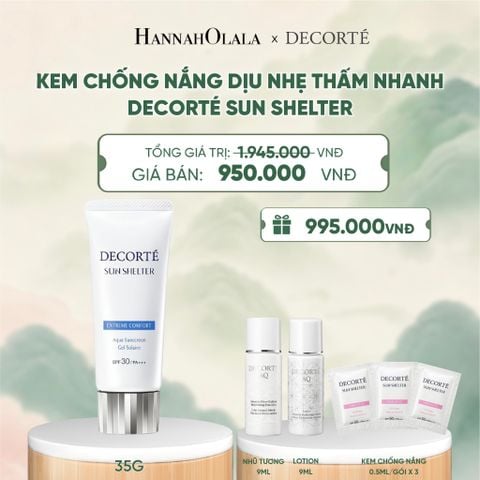  KEM CHỐNG NẮNG DECORTÉ SUN SHELTER _ KHÔNG NÂNG TÔNG - A484 