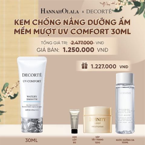 KEM CHỐNG NẮNG DECORTÉ UV COMFORT _ KHÔNG NÂNG TÔNG - A400 
