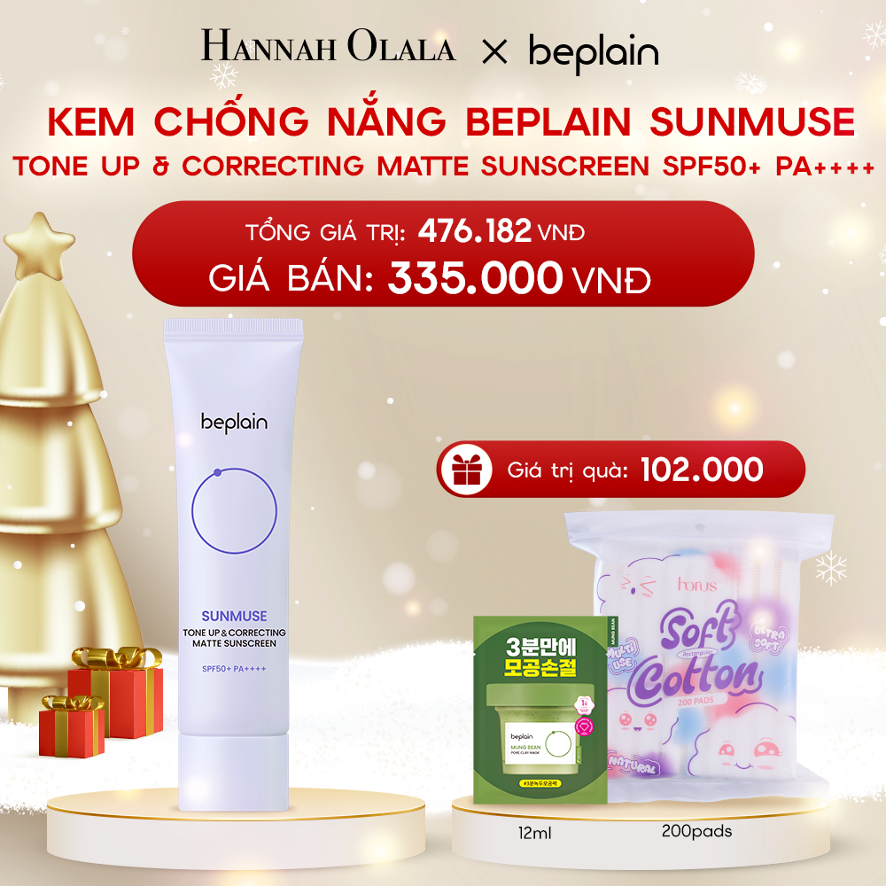  DEAL 3: KEM CHỐNG NẮNG BEPLAIN SUNMUSE MOISTURE SUNSCREEN SPF50+ PA++++ 50ML 