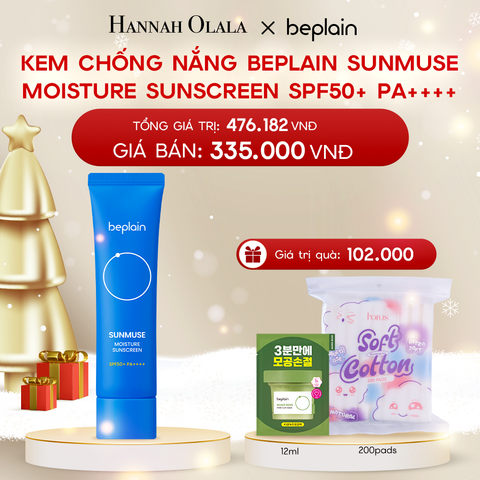  DEAL 3: KEM CHỐNG NẮNG BEPLAIN SUNMUSE MOISTURE SUNSCREEN SPF50+ PA++++ 50ML 