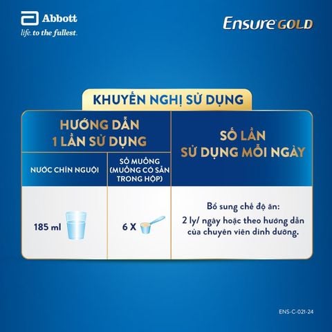  E99_DEAL 10: COMBO 4 LON ENSURE GOLD DẠNG BỘT 800G (VANI) 