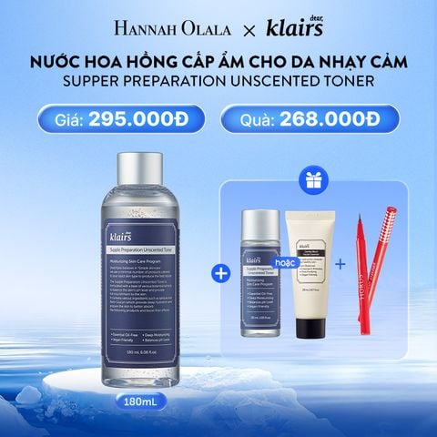  M5_DEAL 1: NƯỚC HOA HỒNG SUPPLE PREPARATION TONER 180ML 