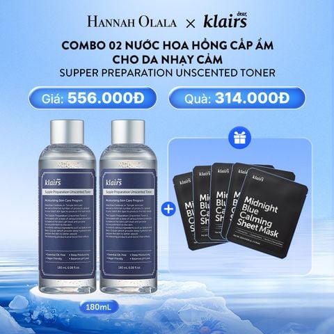  M6_DEAL 2:COMBO 2 NƯỚC HOA HỒNG SUPPLE PREPARATION TONER 180ML 
