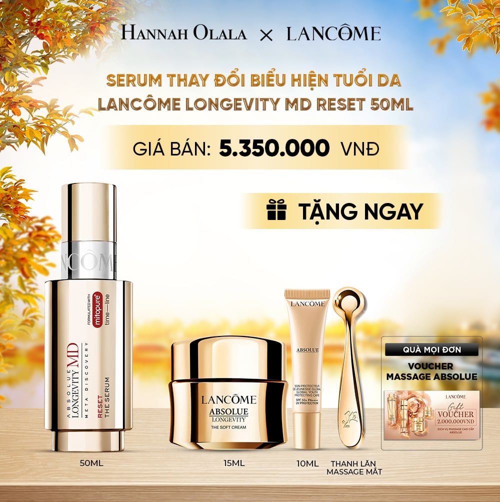  SERUM THAY ĐỔI BIỂU HIỆN TUỔI DA LANCÔME LONGEVITY MD RESET 50ML ( MỚI ) - E341 