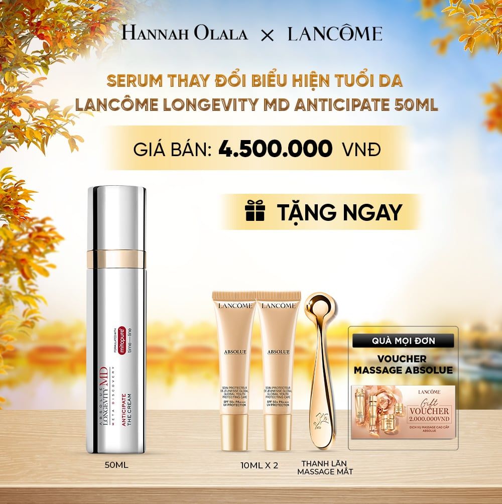  SERUM THAY ĐỔI BIỂU HIỆN TUỔI DA LANCÔME LONGEVITY MD ANTICIPATE 50ML ( MỚI ) - E342 