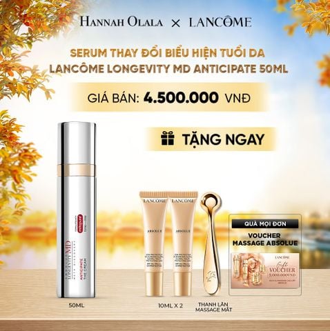  SERUM THAY ĐỔI BIỂU HIỆN TUỔI DA LANCÔME LONGEVITY MD ANTICIPATE 50ML ( MỚI ) - E342 