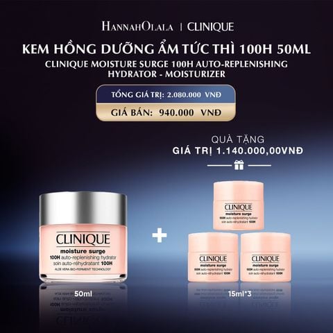  KEM HỒNG DƯỠNG ẨM TỨC THÌ 100H CLINIQUE MOISTURE SURGE 100H AUTO-REPLENISHING HYDRATOR - MOISTURIZER 50ML_E2 