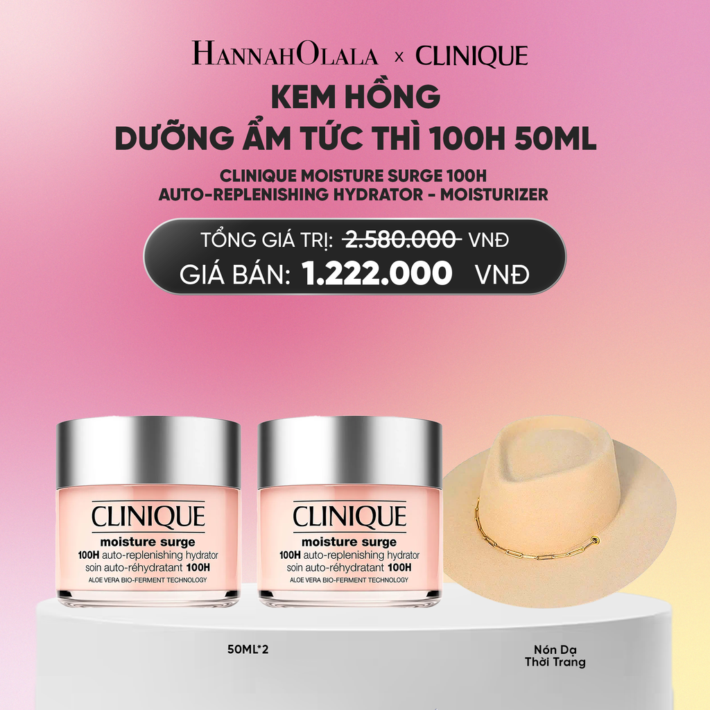  KEM HỒNG DƯỠNG ẨM TỨC THÌ 100H CLINIQUE MOISTURE SURGE 100H AUTO-REPLENISHING HYDRATOR - MOISTURIZER 50ML_A1916 