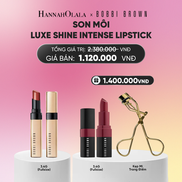  COMBO SON MÔI BOBBI BROWN LUXE SHINE INTENSE VÀ SON MÔI BOBBI BROWN CRUSHED LIP COLOR_A2060 