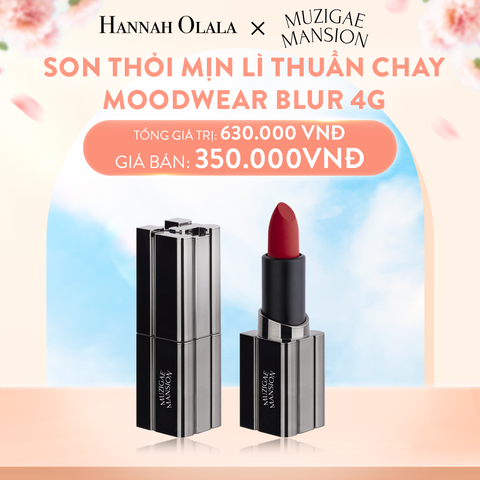  A585_DEAL 4: SON THỎI MỊN LÌ TINH CHẤT DƯỠNG MỀM MÔI MOOD WEAR BLUR LIPSTICK 4G 
