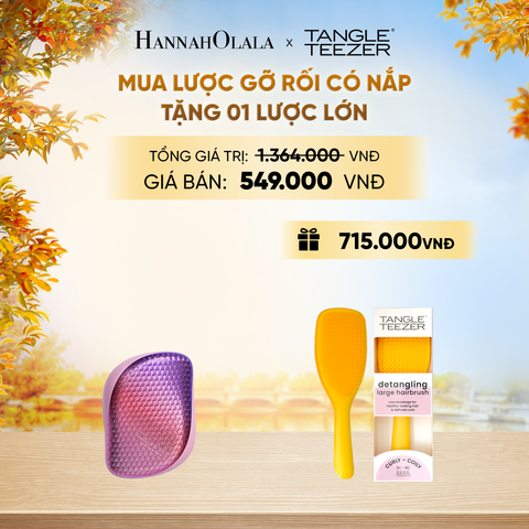  LƯỢC CHẢI GỠ RỐI TÓC ƯỚT CÓ NẮP ĐẬY TIỆN LỢI NÀNG TIÊN CÁ TẶNG 01 LƯỢC GỠ RỐI TÓC ƯỚT LỚN MÀU VÀNG HOA THỦY TIÊN - E1228 