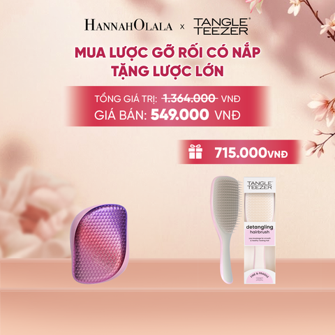  LƯỢC CHẢI GỠ RỐI TÓC ƯỚT CÓ NẮP ĐẬY TIỆN LỢI NÀNG TIÊN CÁ TẶNG LƯỢC GỠ RỐI TÓC ƯỚT LỚN MÀU HỒNG XÁM 