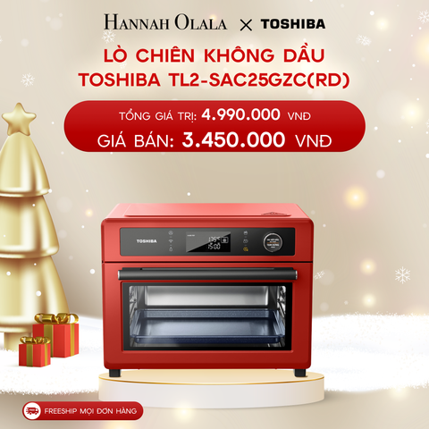  A519_DEAL 6: LÒ CHIÊN KHÔNG DẦU TOSHIBA TL2-SAC25GZC(RD) 