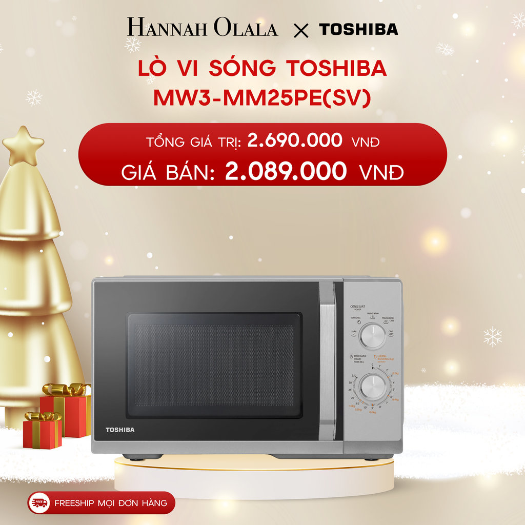  A520_DEAL 7: LÒ VI SÓNG TOSHIBA MW3-MM25PE(SV) 