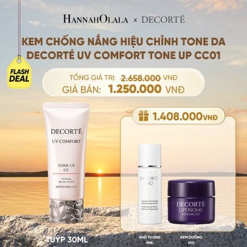  KEM CHỐNG NẮNG HIỆU CHỈNH TONE DA DECORTÉ UV COMFORT TONE UP NÂNG TÔNG - B564 