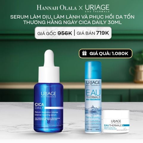  A113_DEAL 1: SERUM LÀM DỊU, LÀM LÀNH VÀ PHỤC HỒI DA TỔN THƯƠNG HẰNG NGÀY URIAGE CICA DAILY SERUM 30ML 