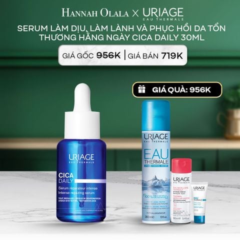 A113_DEAL 1: SERUM LÀM DỊU, LÀM LÀNH VÀ PHỤC HỒI DA TỔN THƯƠNG HẰNG NGÀY URIAGE CICA DAILY SERUM 30ML 