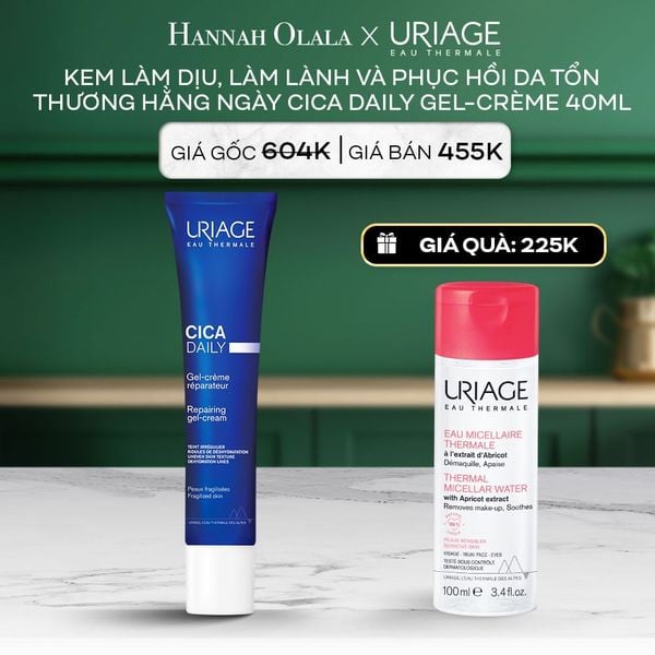  A115_DEAL 2: KEM LÀM DỊU VÀ PHỤC HỒI DA TỔN THƯƠNG HẰNG NGÀY URIAGE CICA DAILY GEL-CREAM 40ML 
