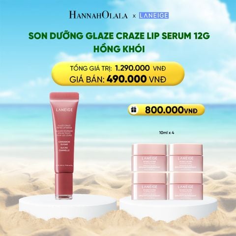  DEAL 11:SON DƯỠNG CÓ MÀU LANEIGE LIP CRAZE SERUM 12G 