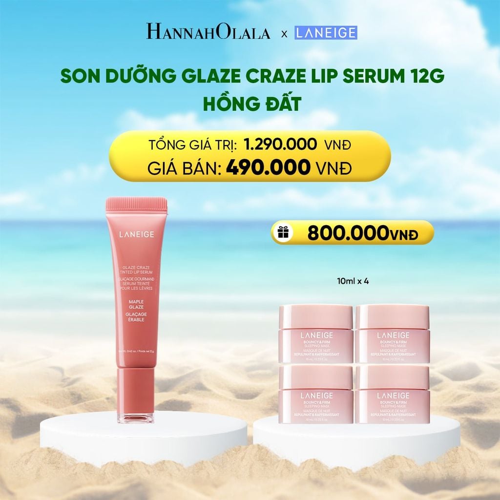  DEAL 11:SON DƯỠNG CÓ MÀU LANEIGE LIP CRAZE SERUM 12G 