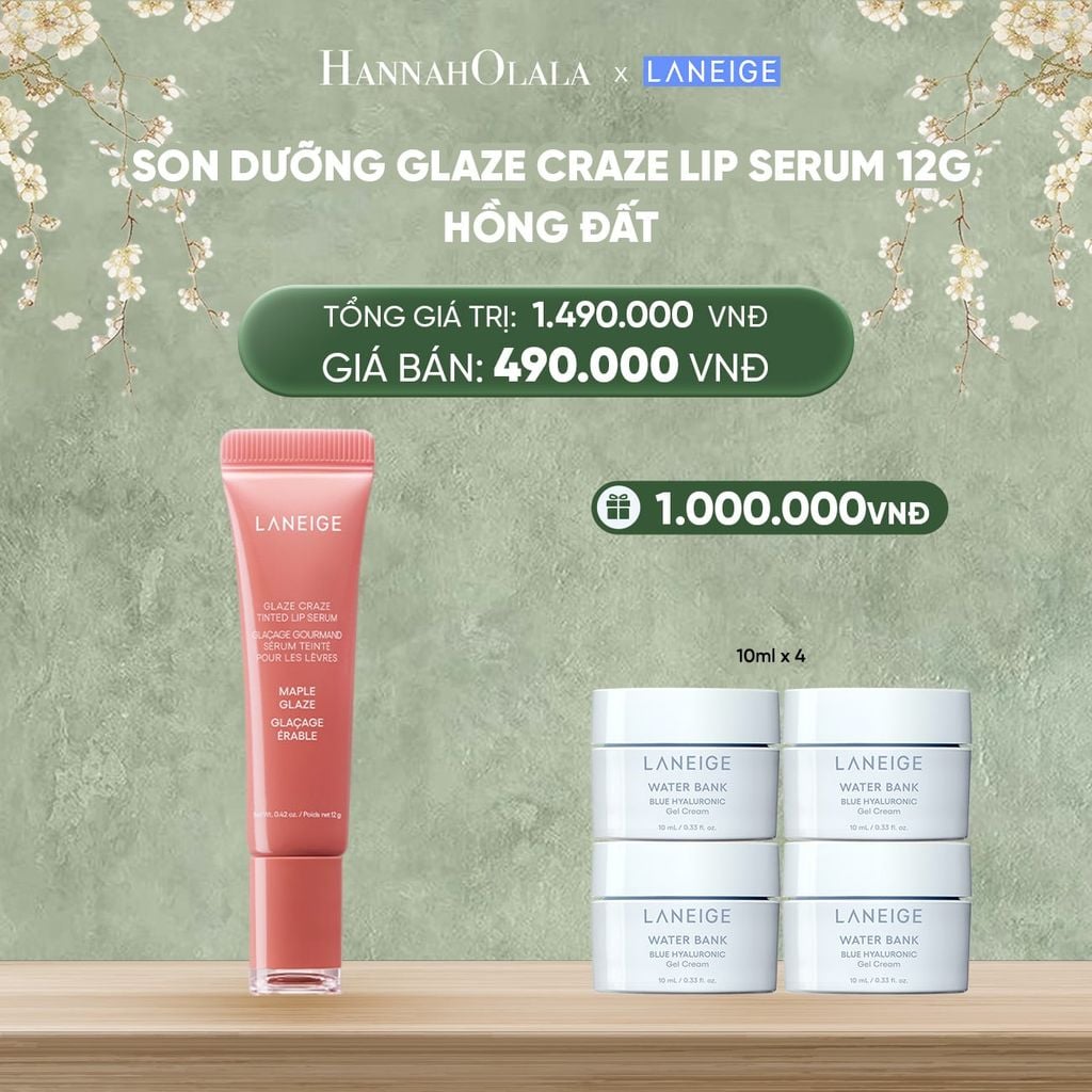  DEAL 11:SON DƯỠNG CÓ MÀU LANEIGE LIP CRAZE SERUM 12G 