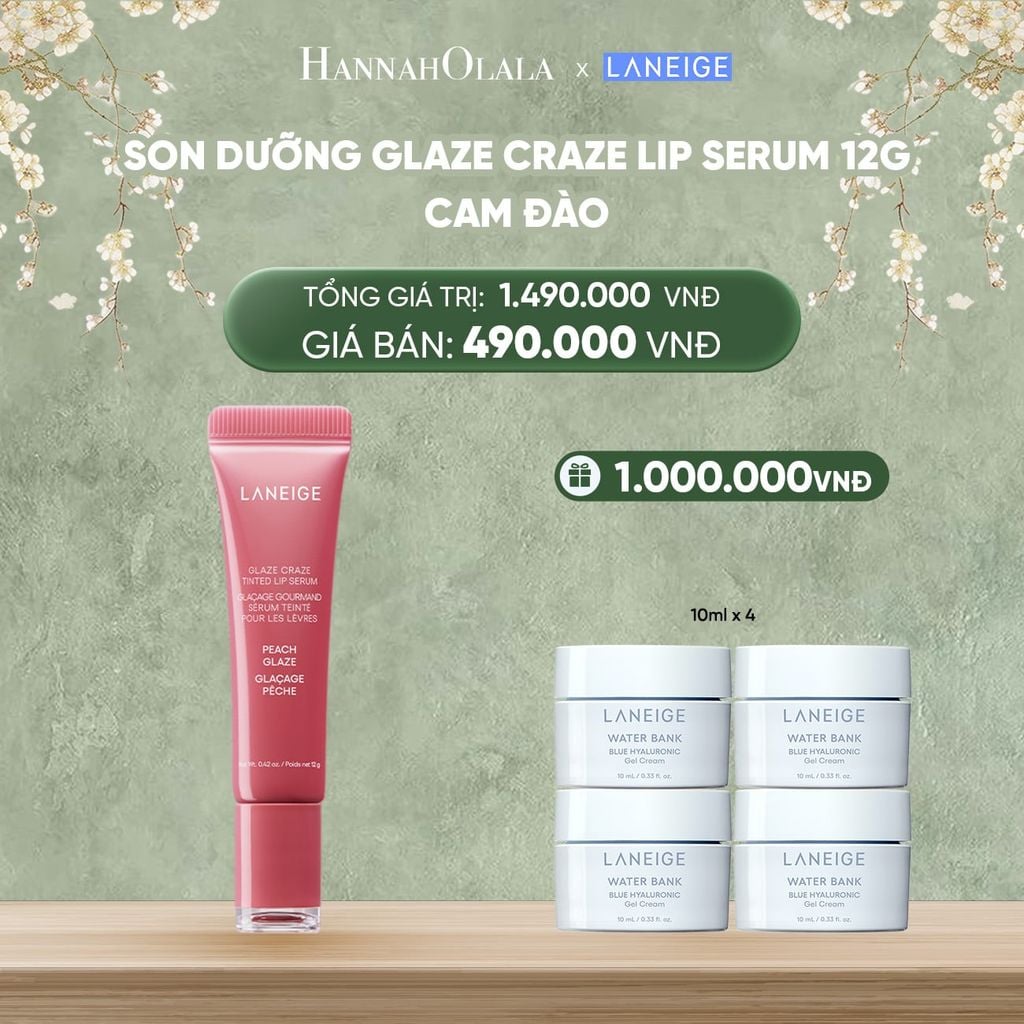  DEAL 11:SON DƯỠNG CÓ MÀU LANEIGE LIP CRAZE SERUM 12G 