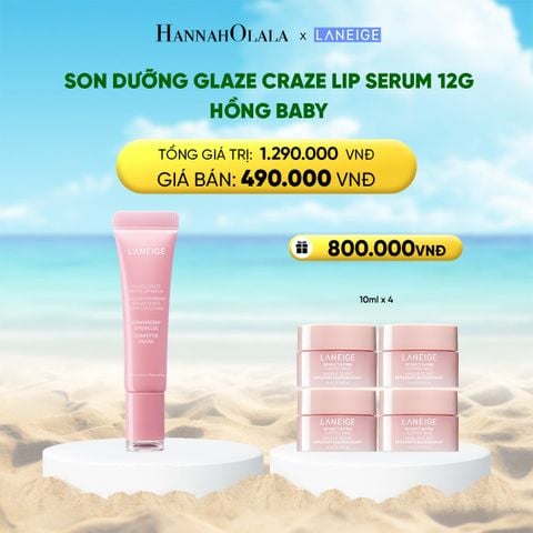  DEAL 11:SON DƯỠNG CÓ MÀU LANEIGE LIP CRAZE SERUM 12G 