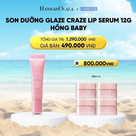  A964_DEAL 11:SON DƯỠNG CÓ MÀU LANEIGE LIP CRAZE SERUM 12G 
