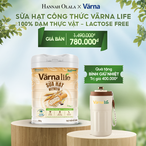  T25_DEAL 1: THỰC PHẨM BỔ SUNG SỮA HẠT CÔNG THỨC VARNA LIFE (LON 800GR) 