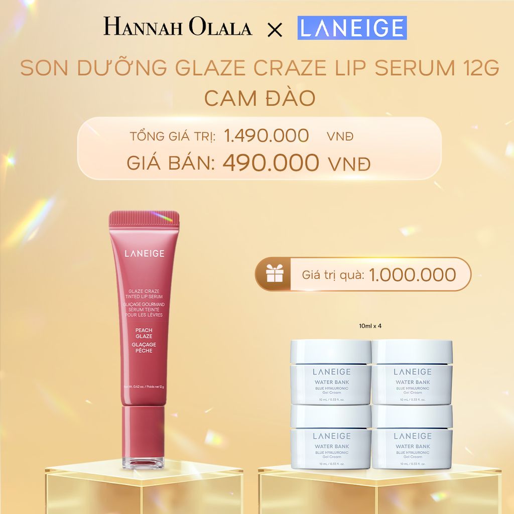  DEAL 11:SON DƯỠNG CÓ MÀU LANEIGE LIP CRAZE SERUM 12G 
