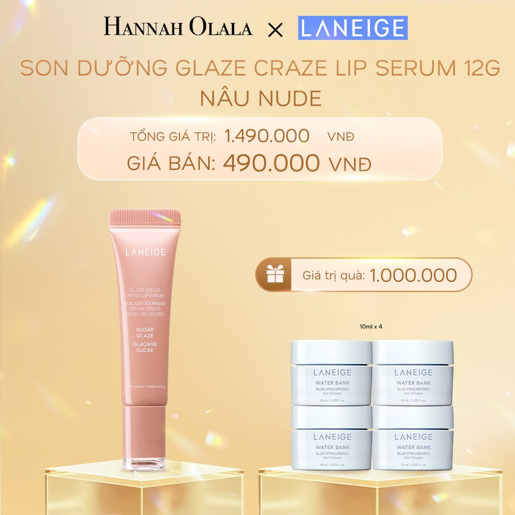  DEAL 11:SON DƯỠNG CÓ MÀU LANEIGE LIP CRAZE SERUM 12G 