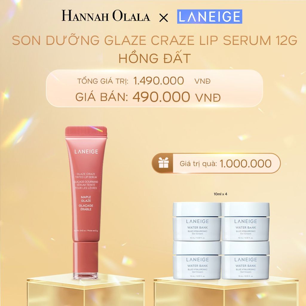  DEAL 11:SON DƯỠNG CÓ MÀU LANEIGE LIP CRAZE SERUM 12G 