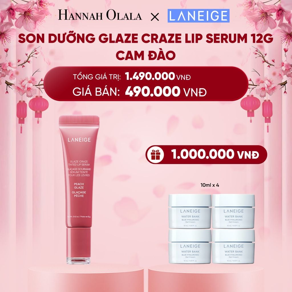  DEAL 11:SON DƯỠNG CÓ MÀU LANEIGE LIP CRAZE SERUM 12G 