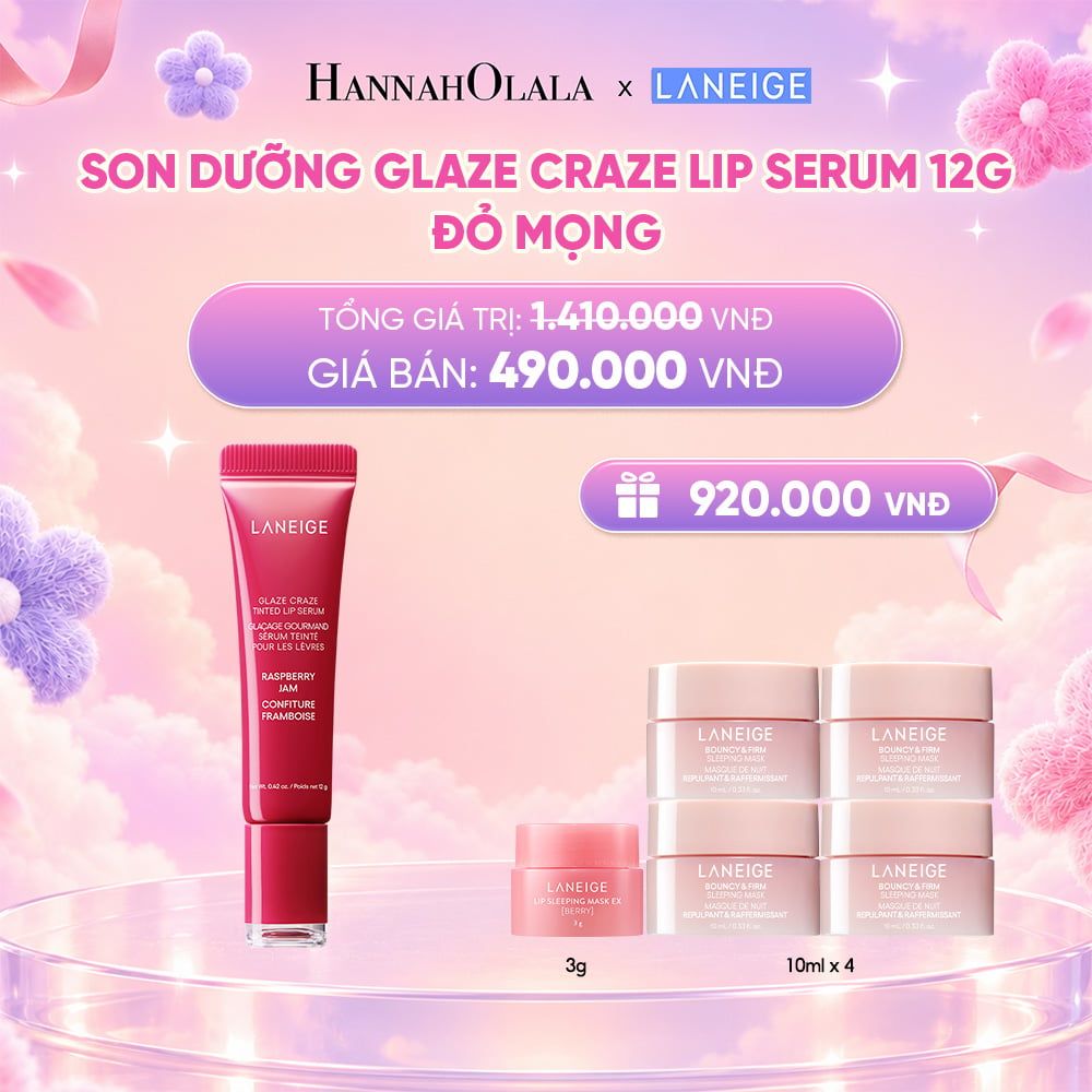  DEAL 13: SON DƯỠNG CÓ MÀU LANEIGE LIP CRAZE SERUM 12G_ A75 