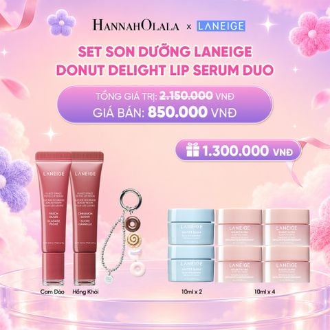  DEAL 18: SET SON DƯỠNG - LANEIGE DONUT DELIGHT LIP SERUM DUO_ A68 