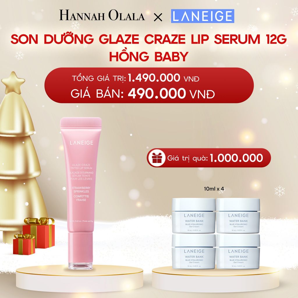  A608_DEAL 11:SON DƯỠNG CÓ MÀU LANEIGE LIP CRAZE SERUM 12G 